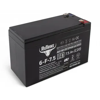 Аккумулятор RuTrike 6-F-7,5 (12V7,5A/H C20)
